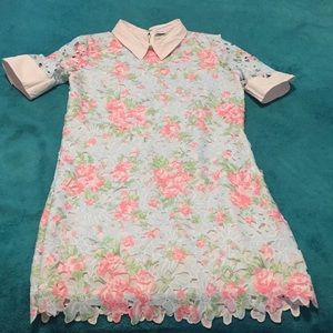 lace dress with a size S knee length lining